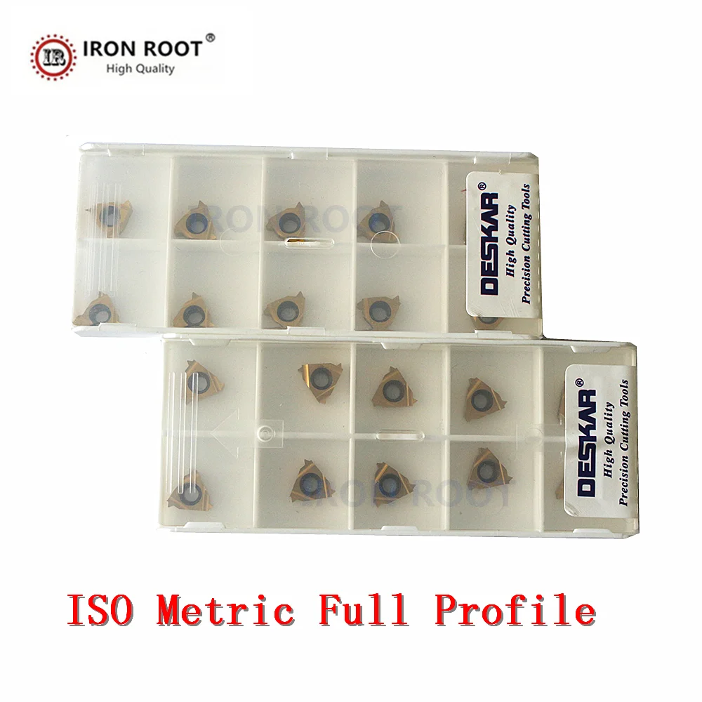 

DESKAR 11IR, 1.0ISO, 1.25ISO,1.5ISO,2.0ISO,LDC Твердосплавные резьбовые вставки Токарный станок с ЧПУ Инструмент ISO стандартное резьбовое лезвие из твердосплавной стали