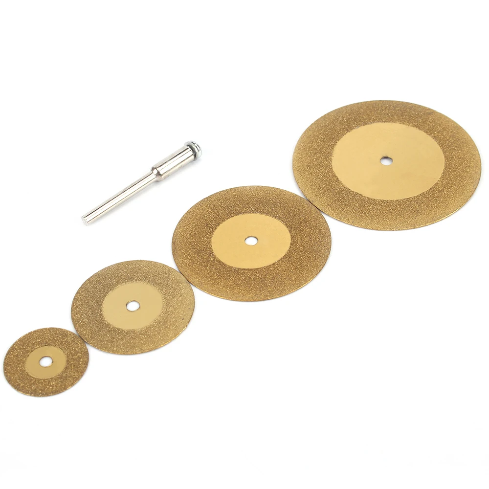 5Pc 20-50mm mini Diamond Cutting Disc Circular Grinding Wheel For Rotary Tool 3mm Shank making slots and slits and flush cutting