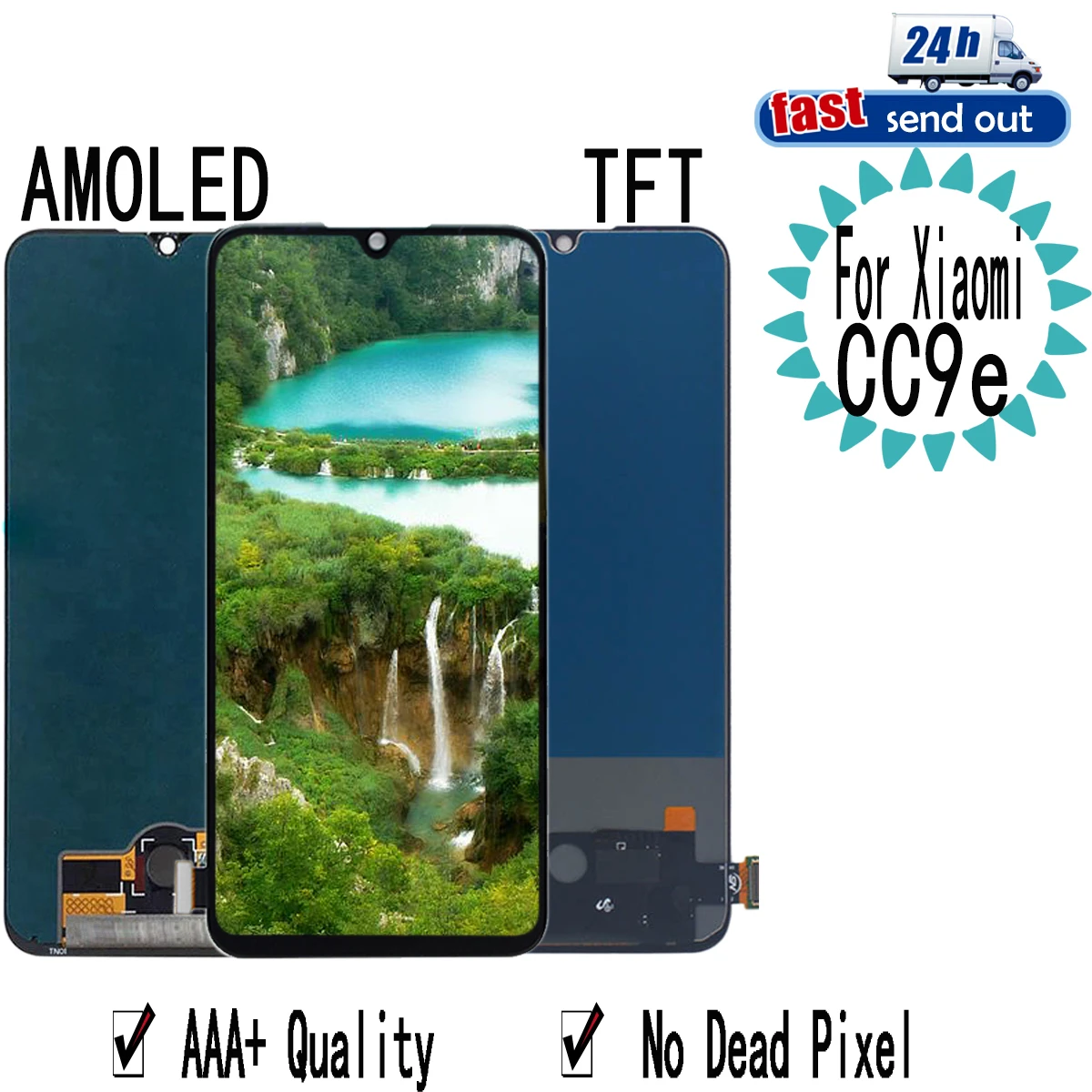 6.01 "CC9E Amoled Voor Xiaomi Mi A3 Lcd Touch Screen Digitizer Vergadering Vervanging Voor Xiaomi CC9E