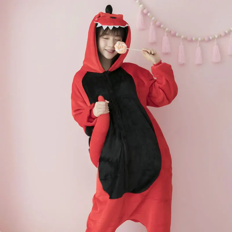 플란넬 유니섹스 겨울 성인용 Onesies 유니콘 잠옷, 여성 애니메이션 원지 잠옷 오버올 키즈 동물 원지 잠옷 점프 슈트