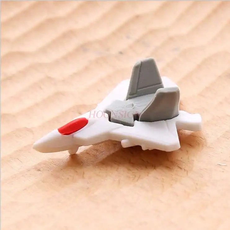 Cute cartoon airplane shape eraser elementary student children's school supplies stationery