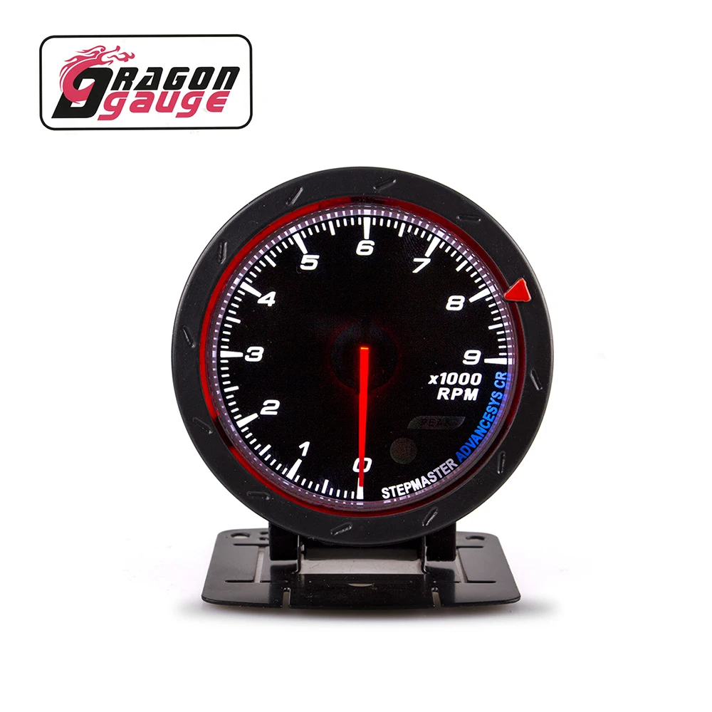 「DRAGON」 60MM Water Temp Voltmeter Tachometer Air Fuel Ratio Exhaust Temp Oil Press Oil Temp Boost Gauge Car Gauge for 12V Car