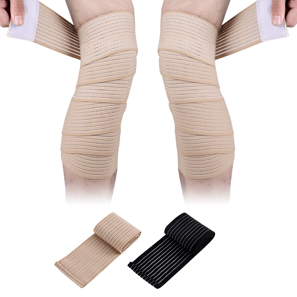 1pcs 180cm High Elasticity Bandage Portable Compression Buckle Band Self Protective for Ankle Wrist Knee Calf Wraps Protector