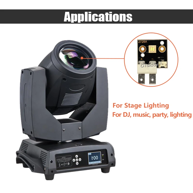 12V High Power LED 40W 60W 80W Light 14V Chip Cold White Spot Moving Head Bead For Stage Effect Disco DJ Music Party Accessories