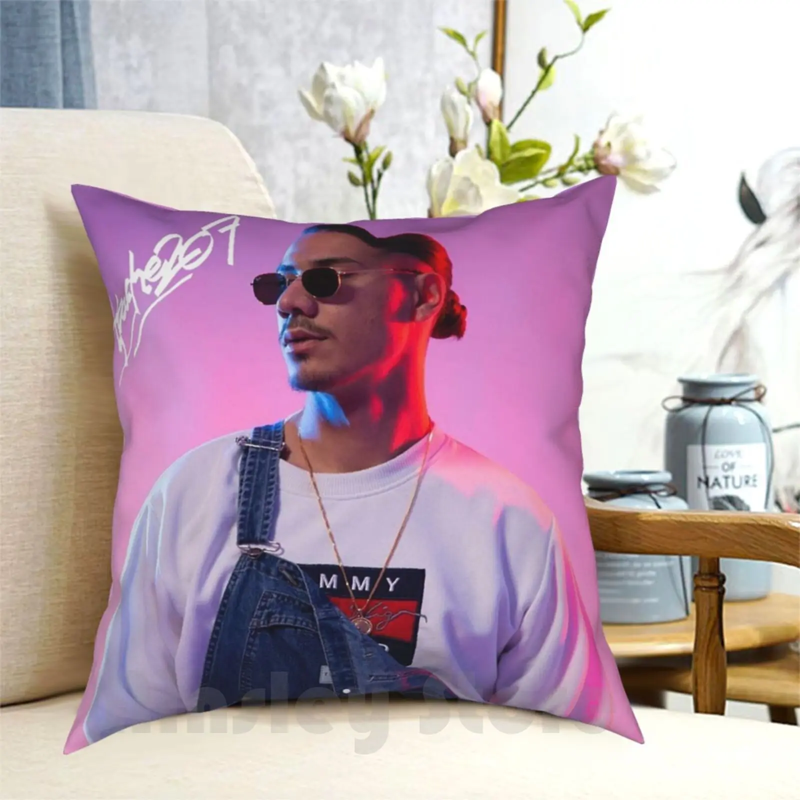 Apache Pillow Case Printed Home Soft Throw Pillow Brown Youngboy Post Chris Never Broke Wrld Michael Again Juice World