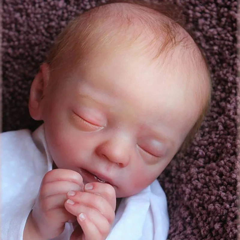 15inches Reborn Doll Kit Blessing Sleeping Baby DIY Blank Kit Unpainted Unfinished Doll Parts Kit Reborn Bebe