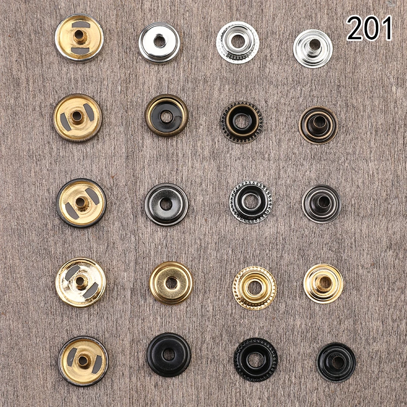 LMDZ Leather Snap Fasteners Kit 9mm/10mm/12mm Metal Button Snaps Press Studs Leather Snaps for Clothes