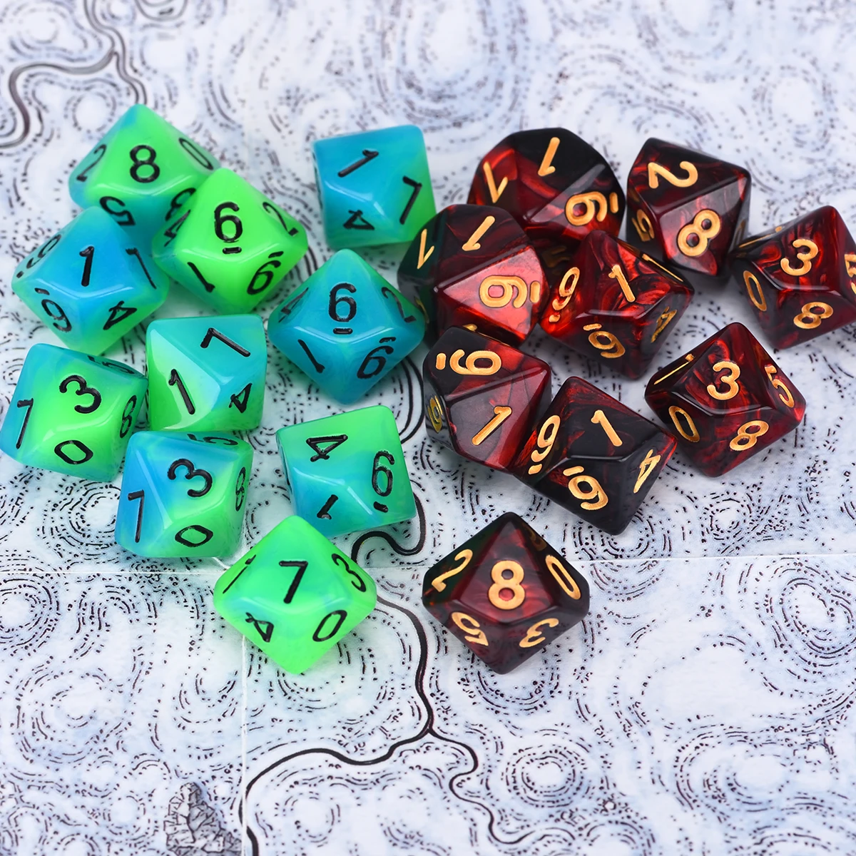 10 D10 Dice Set for World of Darkness L5R Game