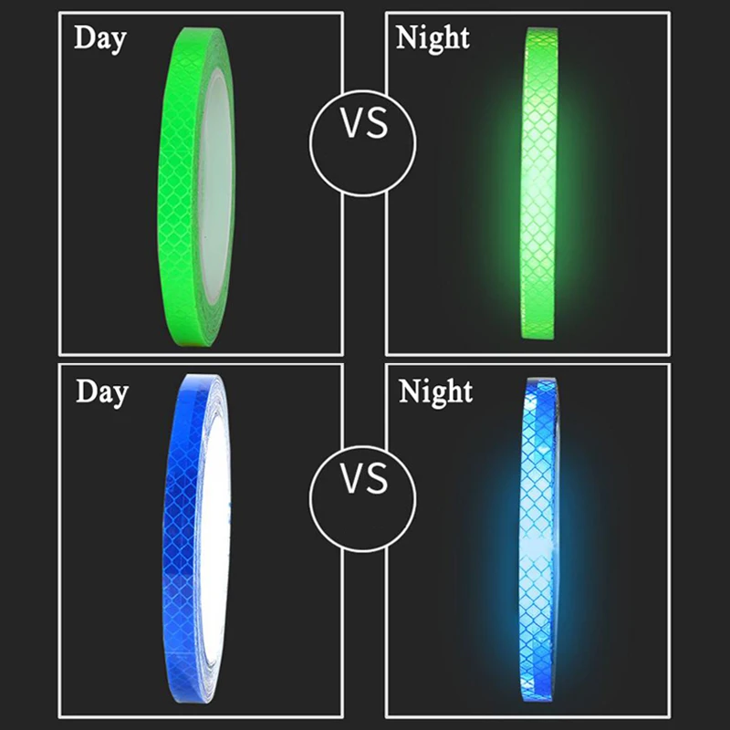 Imagem -04 - Fita de Autoadesiva Reflexiva de Segurança Fita Autoadesiva de Alerta para Moto e Automóvel Decalque para Carro