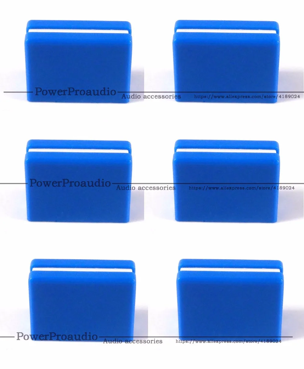 6 Pcs Vervanging Fader Crossfader Knop DJM800 DJM700 DJM400 DJM5000 DAC2371 Blauwe Kleur