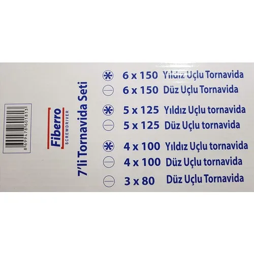 Fiberro Magnetic Tip Screwdriver Set the pole