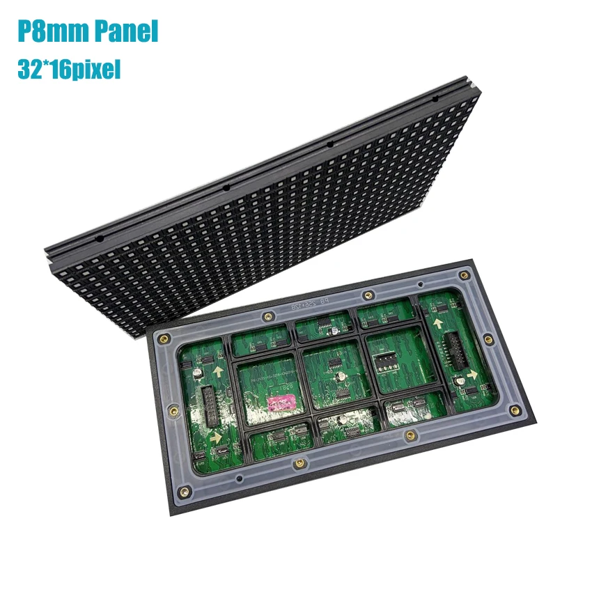 P8mm 256X128Mm Led Display Module, 32X16 Pixel 1/4 Scan Outdoor Waterdichte Led Video Wall Panelen, Scherm Module