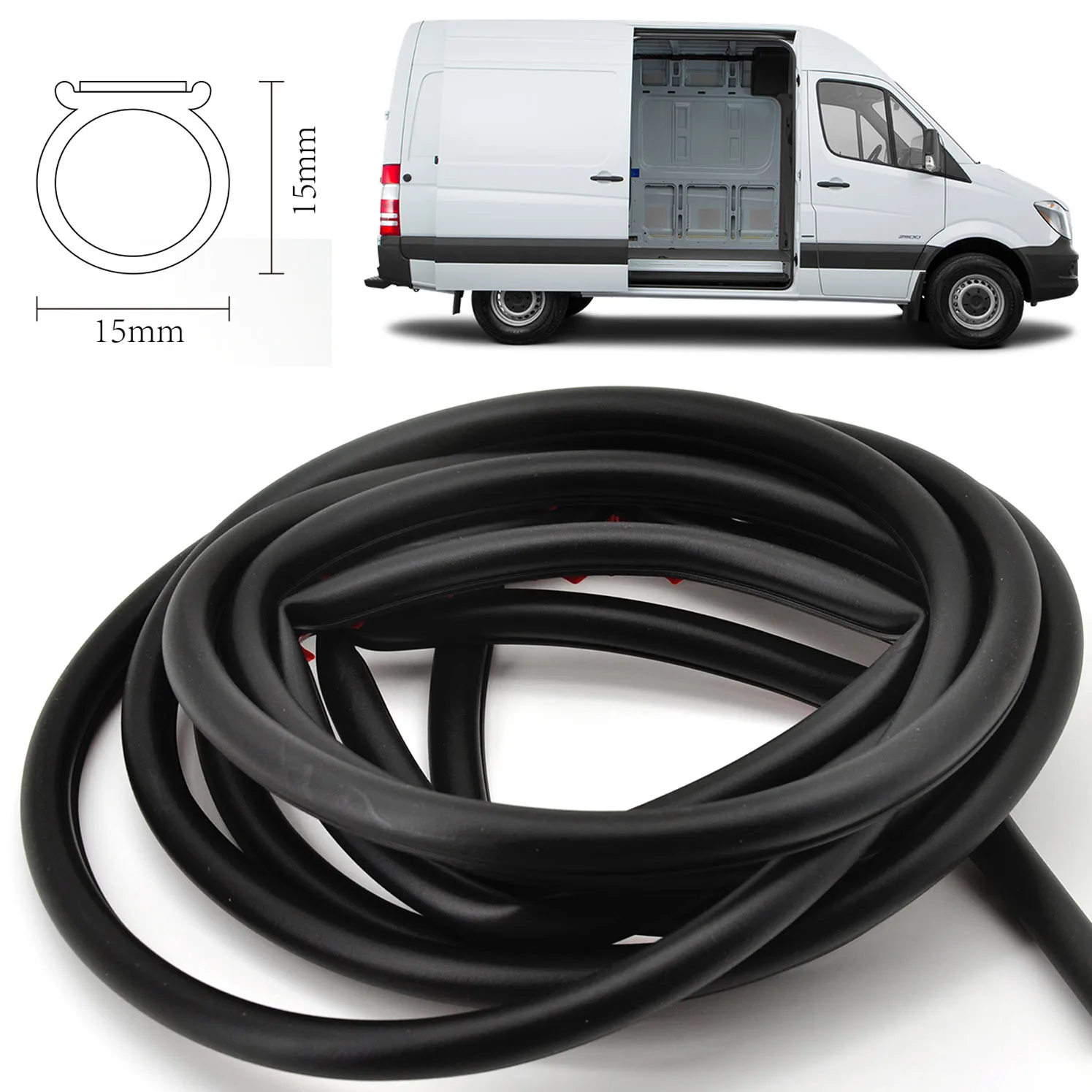 10M Car EPDM Rubber Door Seal Strip For Mercedes Sprinter W901 W902 W903 W904 W905 W906 2500 Van Classic Dodge VW LT II Crafter