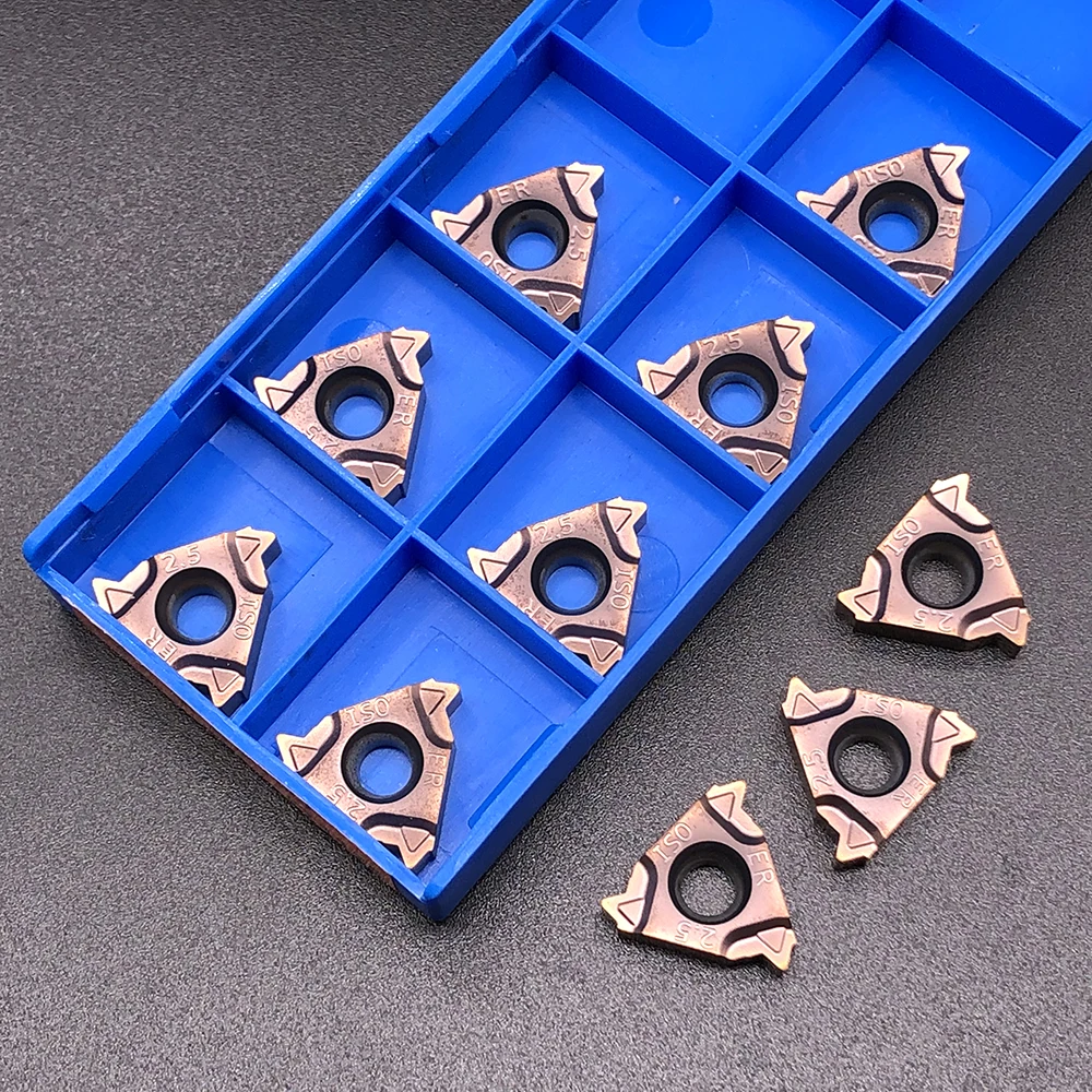 

10pcs RCKLCY 16ER M 2.5 ISO FT1125 for Stainless Steel Thread turning tools CNC Lathe Tungsten Carbide Insert Cutter Tool