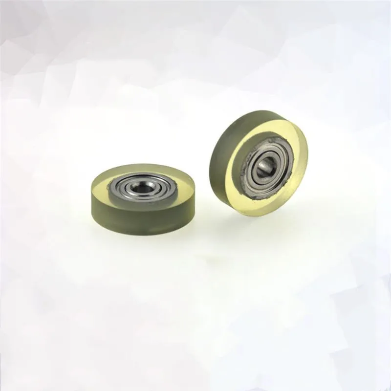 10 Stück/50 Stück PU62315-4 3 x 15 x 4 mm Polyurethan PU 623ZZ Miniatur-Geräuschfreies Lager, weiche Gummi-transparente Reibriemenscheibe 3 x 15 x 4 – Detail 3