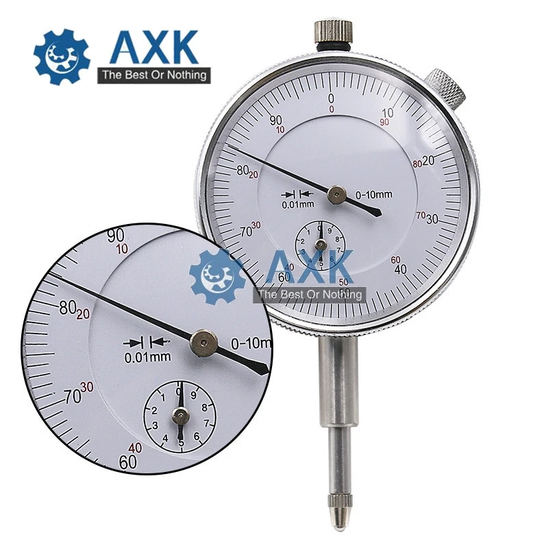 Professional  Precision Tool Dial Indicator Gauge 0-10mm Meter Precise 0.01mm Resolution Concentricity Test LT277