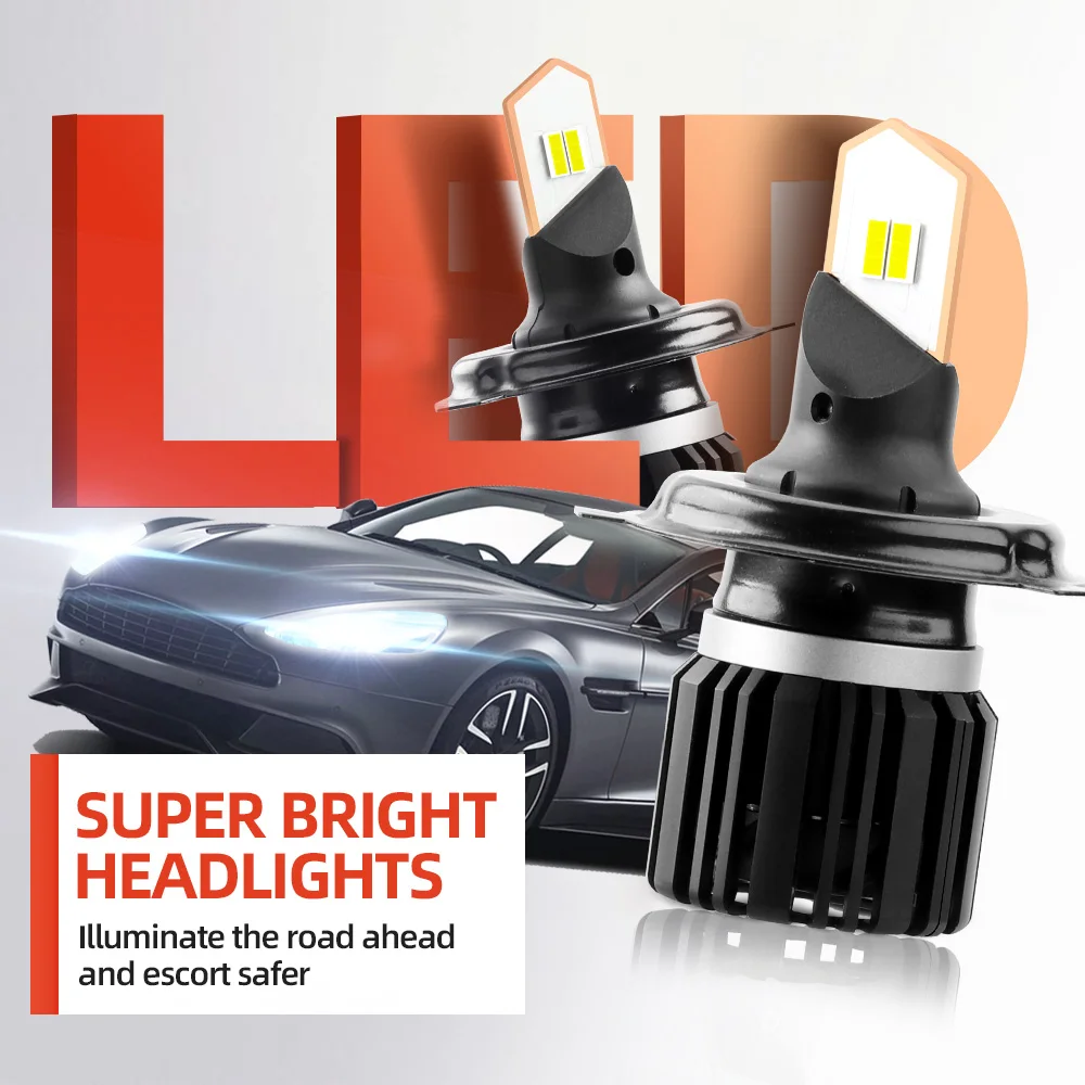 16000LM H4 led headlight H7 led h8 h9 h11 h1 h4 led 9V-36V voltage 80W high power car LED lights