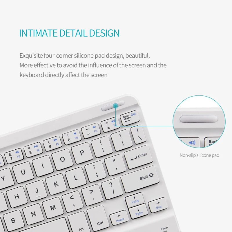 Teclado bluetooth sensível ao toque para tablet android teclado sem fio bluetooth com touchpad para ipad pc computador samsung tab tablet