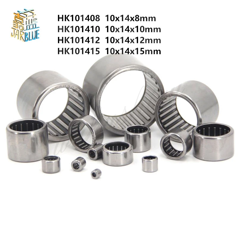 2 or 10pcs bearing HK1008 HK1010 HK1012 HK1015 Needle Roller Bearing 10*14*8/10/12/15mm