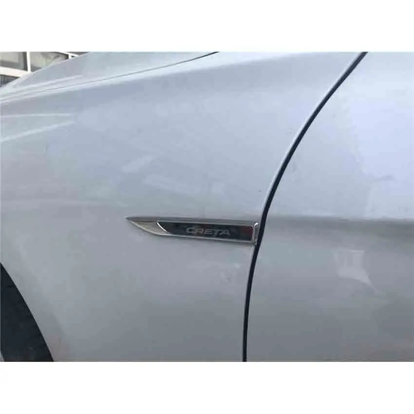 2pcs/lot stainless steel both sides Fender decoration cover for Hyundai CRETA IX25 car accessories