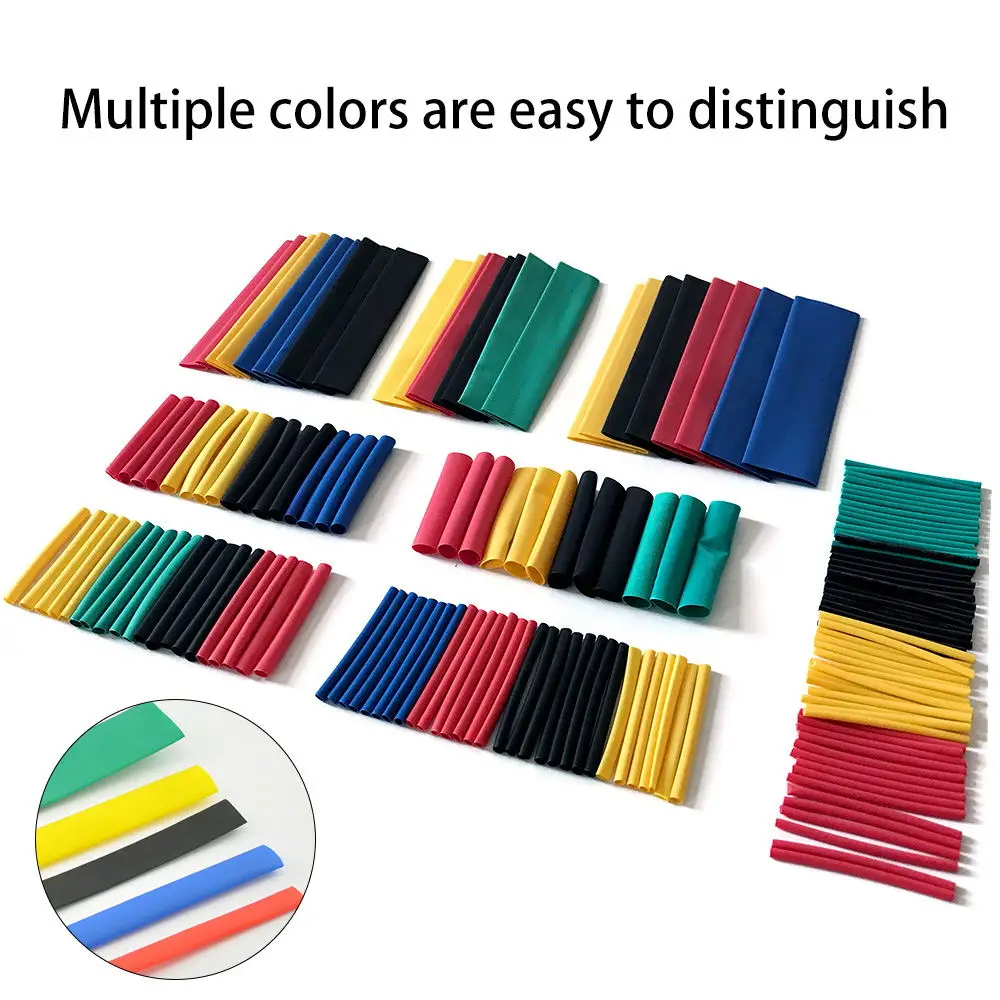 328 pcs Heat Shrink Tubing 2:1, Waterproof Electrical Wire Cable Wrap Assortment Electric Insulation Heat Shrink Tube Kit