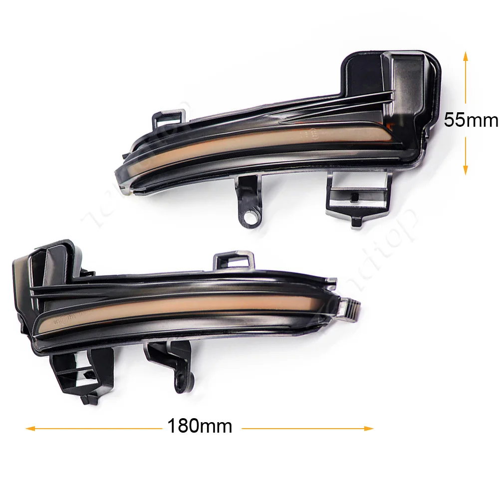 Dynamic LED Rearview Mirror Lamp Flowing Turn Signal Lights Car Accessories For Skoda Superb A7 B8 MK3 III Typ 3V 2016- 2019