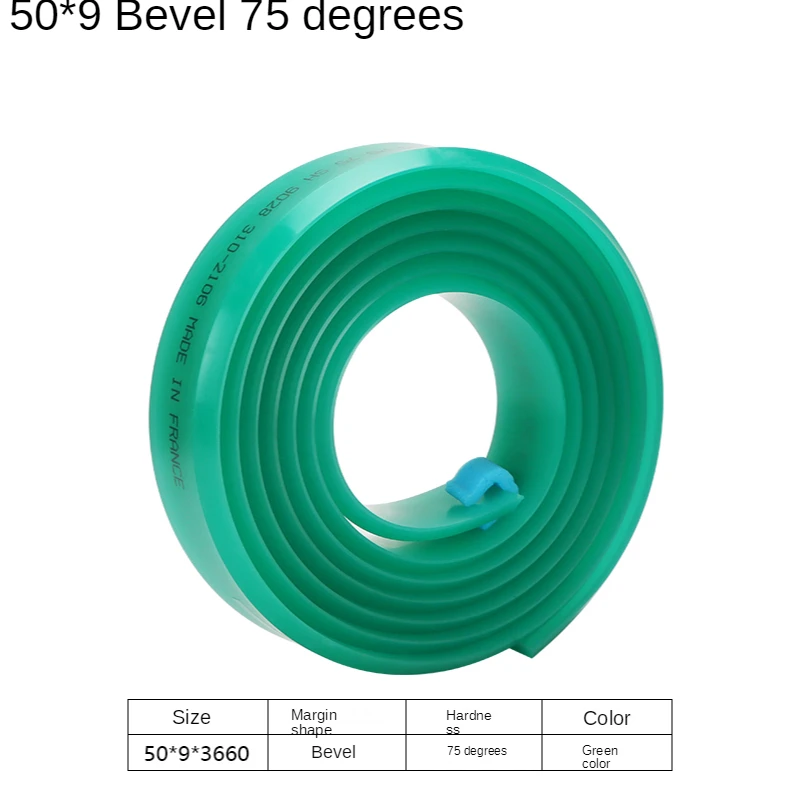 50mm * 9mm Flache Siebdruck Rakel Gummi 55A 65A 75A 80A DIY Siebdruck Tinte Scratch Board werkzeuge Rakel Gummi Klinge – Detail 16