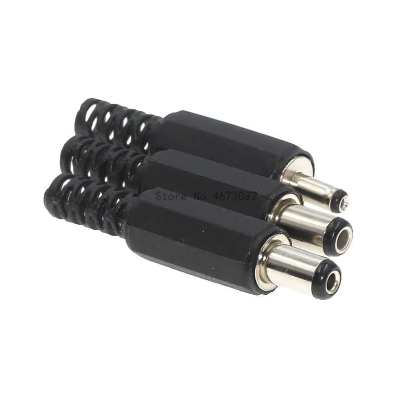 10Pcs DC Power Male Plug Jack Adapter Male 5.5x2.1mm 5.5x2.5mm 3.5x1.0mm 3.5x1.3mm 6.3x3.0mm 3.5x1.1mm