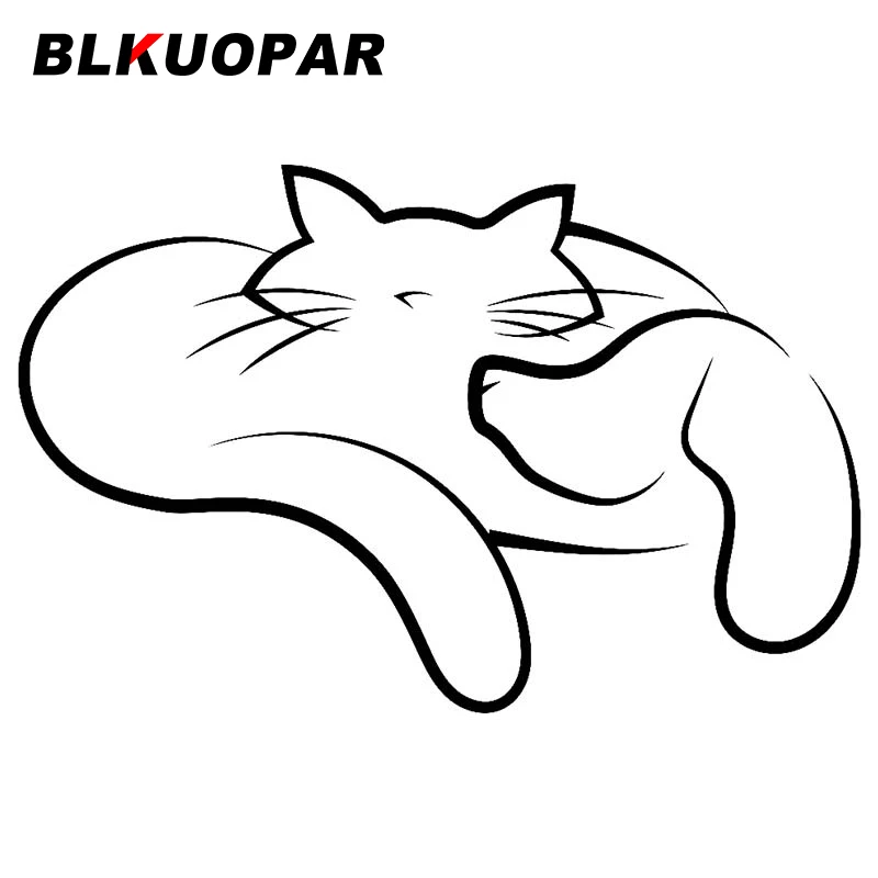 BLKUOPAR Cat Sign Car Sticker Occlusion Scratch Graphics Decal Waterproof Bumper Windows Refrigerator Laptop Car Accessories