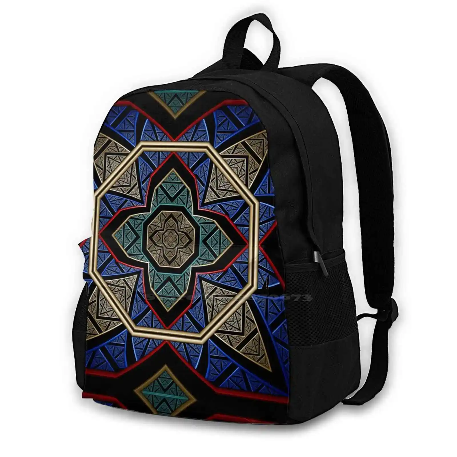 Norse Shield Iii School Bags Travel Laptop Backpack Fractal Science Kit Fractal Art Algorithmic Art Generative Art Computer Art