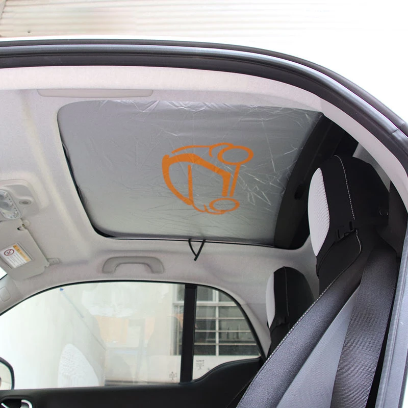Capa para teto do carro, para smart fortwo, forfour, 453, 451, 450, crossblade, cabrio city roadster, coupe, forabertura solar, sombra