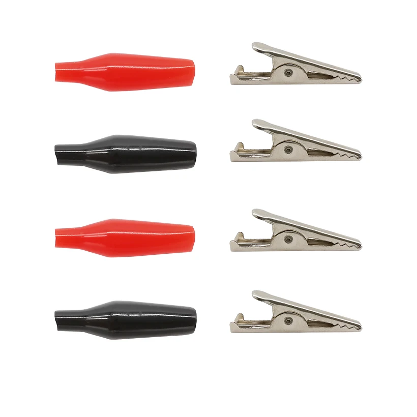 Pinzas de cocodrilo para sonda de prueba eléctrica – Negro/Rojo - imagen 2