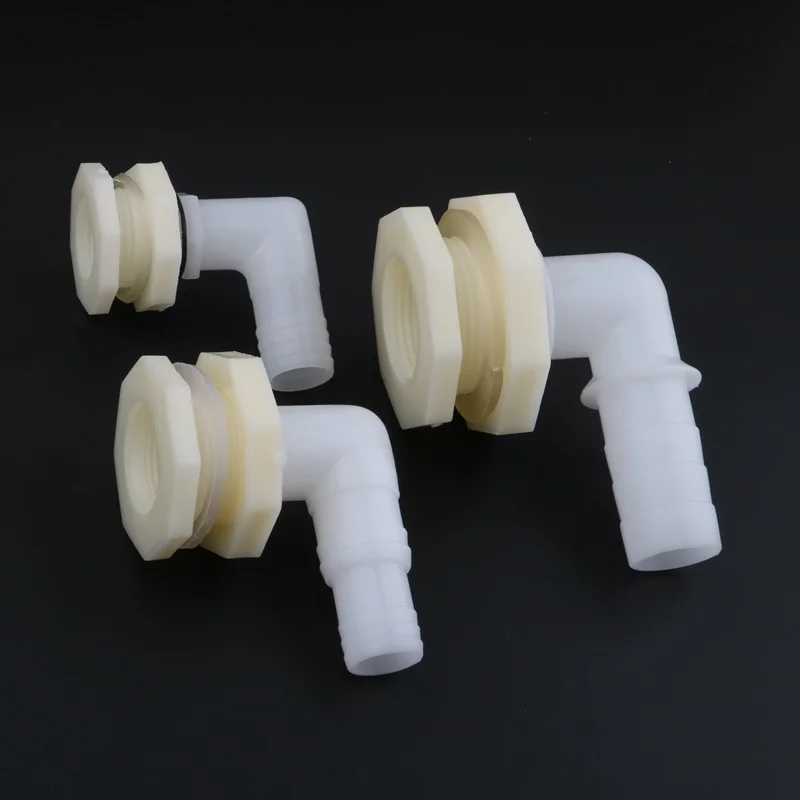 1/2 "3/4" 1 "do 20/25mm kolanko 90 stopni złącze drenażowe akwarium akwarium adaptery spustowe złącza rur wodnych do nawadniania