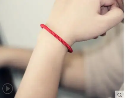 Hand-woven hand roped Tai Sui red rope bracelet female men's couple Xiao Zhan the same simple Valentine's Day gift