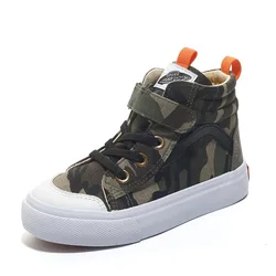 Zapatos de lona de estilo camuflaje para niños y niñas, calzado plano de alta calidad, moda popular 25-37 que combina con todo, novedad de Otoño de 2023