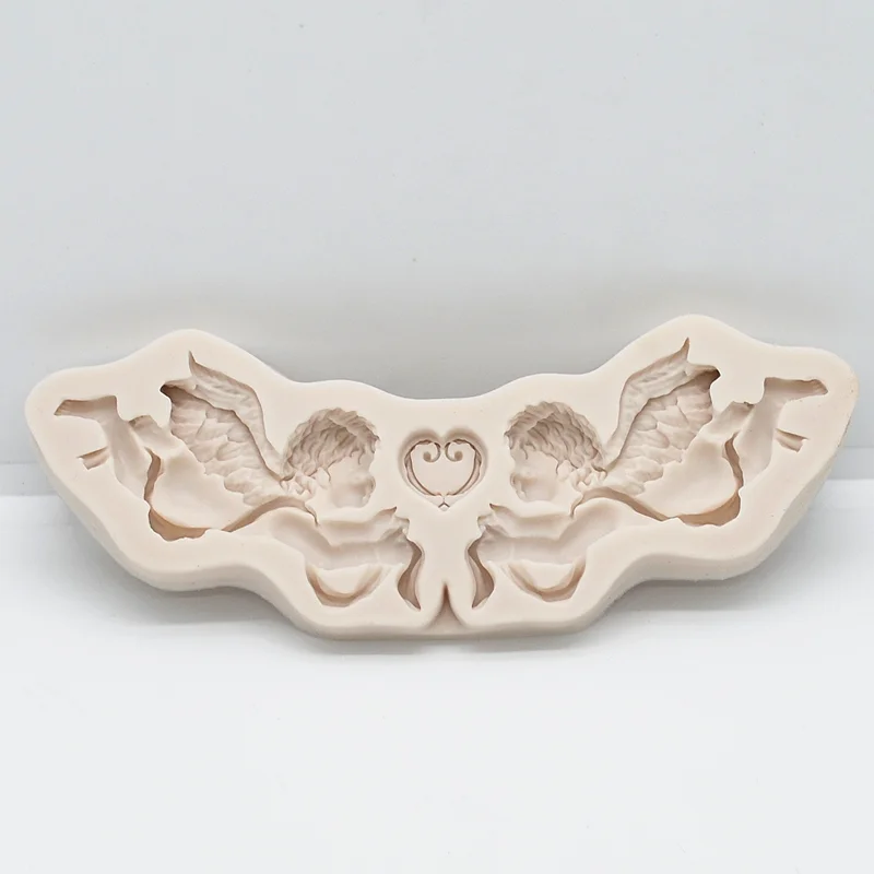 Angel Flower Silicone Mold Resin DIY Cake Pastry Fondant Moulds Kitchen Baking Tool Dessert Chocolate Lace Decoration Supplies