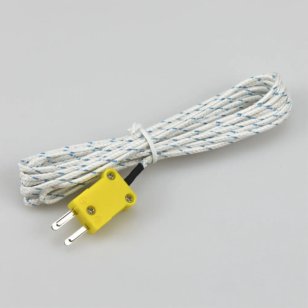 TP-01 K type 3m cable wire head plug connection thermocouple temperature sensor for TM-902C TES-1310