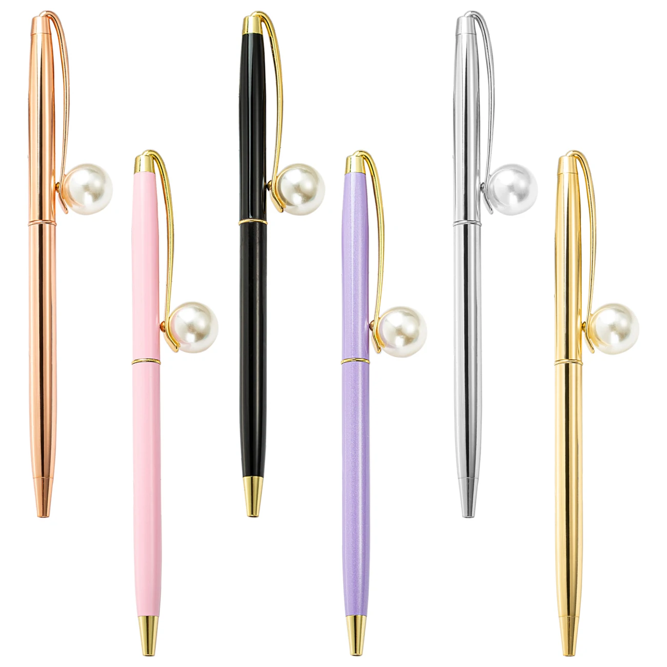 20pcs/lot Ball Point Pen Custom logo Mechanism Jewel Pearl Cool Pens