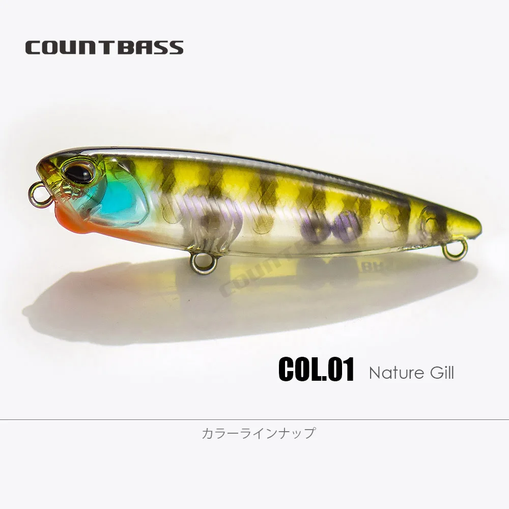 COUNTBASS Walking Baits 65 mm 85 mm 100 mm Topwater Angelköder Floating Stick Wobbler Leurre de Surface Plug Angler's Tackle