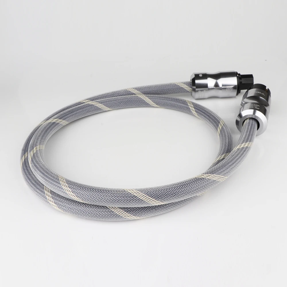 

Hi End 7N Copper SCHUKO Power Cable P089EG Gold Plated EU/US Power Plug Hifi Power Cord Cable for DVD CD AMP Power Line