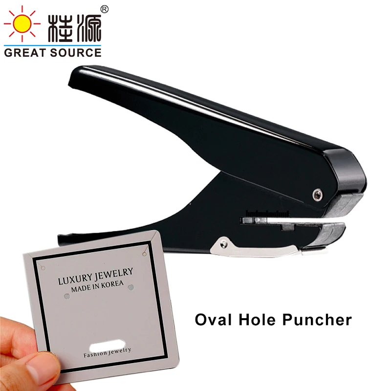 MQQ Manual Metal Puncher Oval Hole  Puncher For Card Sleeve Hole Puncher( Single Hole)