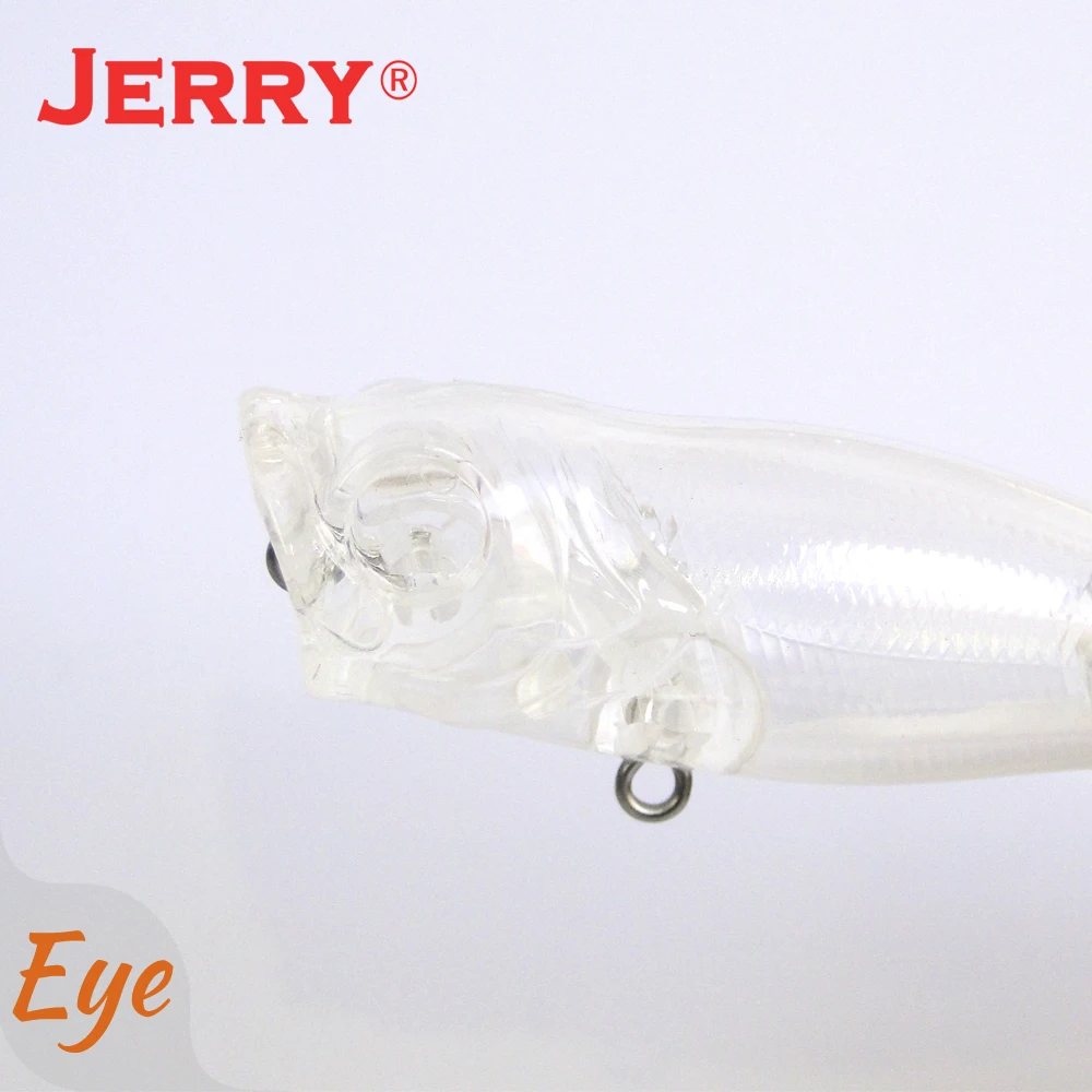 Jerry Doris 10pcs 55mm Spinning Fishing Hard Bait Plugs Floating Topwater Fishing Popper Lures Unpainted Blank Body Pesca
