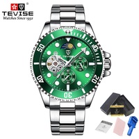 Men Watch TEVISE T801-002 Drop Shipping Top Brand Men Mechanical Watch Automatic Fashion Luxury Stainless Steel Male Clock 2024