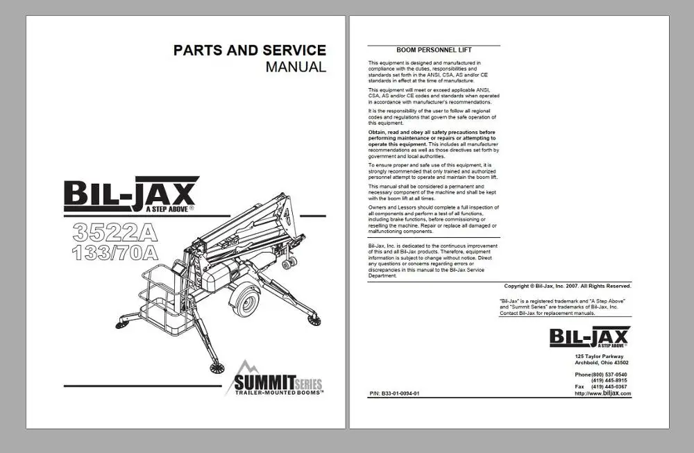 

Haulotte Work Platforms [10.2020] Service, Maintenance & Operators Manual, Training & Spare Parts Manual DVD