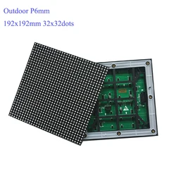 P6 SMD3535 32*32 pikseli wodoodporny moduł 192*192mm w pełnym kolorze na zewnątrz wyświetlacz LED 1/ 8S RGB do ściana wideo LED Panel