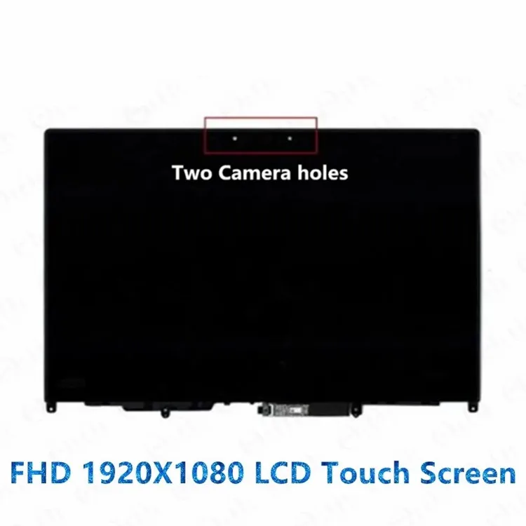 Imagem -02 - Montagem Lcd para Lenovo Thinkpad X380 Yoga Portátil Tela de Toque Mais Quadro Fhd 1920*1080 Ips 30pin Fru 02da168 02da170 02hm040 13.3