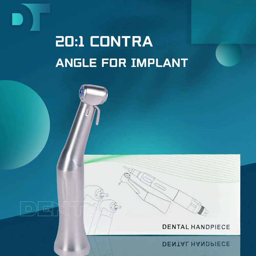 Dentst Dental Low Speed Handpiece 20:1 Reduction Implant Surgery Contra Angle Hand Piece Dentista Tools Dentistry Odontologia