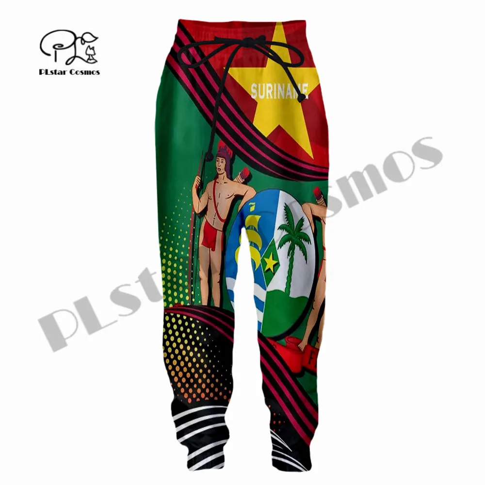 

PLstar Cosmos 3Dprinted Suriname Country Flag Casual Unique Funny Trousers Streetwear Unisex Men/Women Joggers Pants Wholesalers