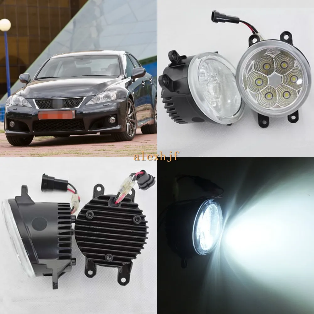 

July King 18W 6500K 6LEDs LED Daytime Running Lights LED Fog Lamp case for Lexus IS-F IS250 IS350 with F-Sport Package 2008-2013