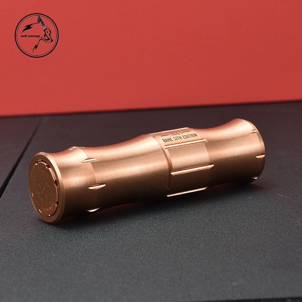HStone Bane Đổi Cơ Bản Mod 18650 Pin Đỏ Chất Liệu Đồng Cơ Khí Ống Giác Hơi Vape Cho Coilturd Một RDA